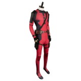 DP Wade Wilson Red Battle Jumpsuit Full Set Suit Cosplay Costume Halloween Carnival Outfit