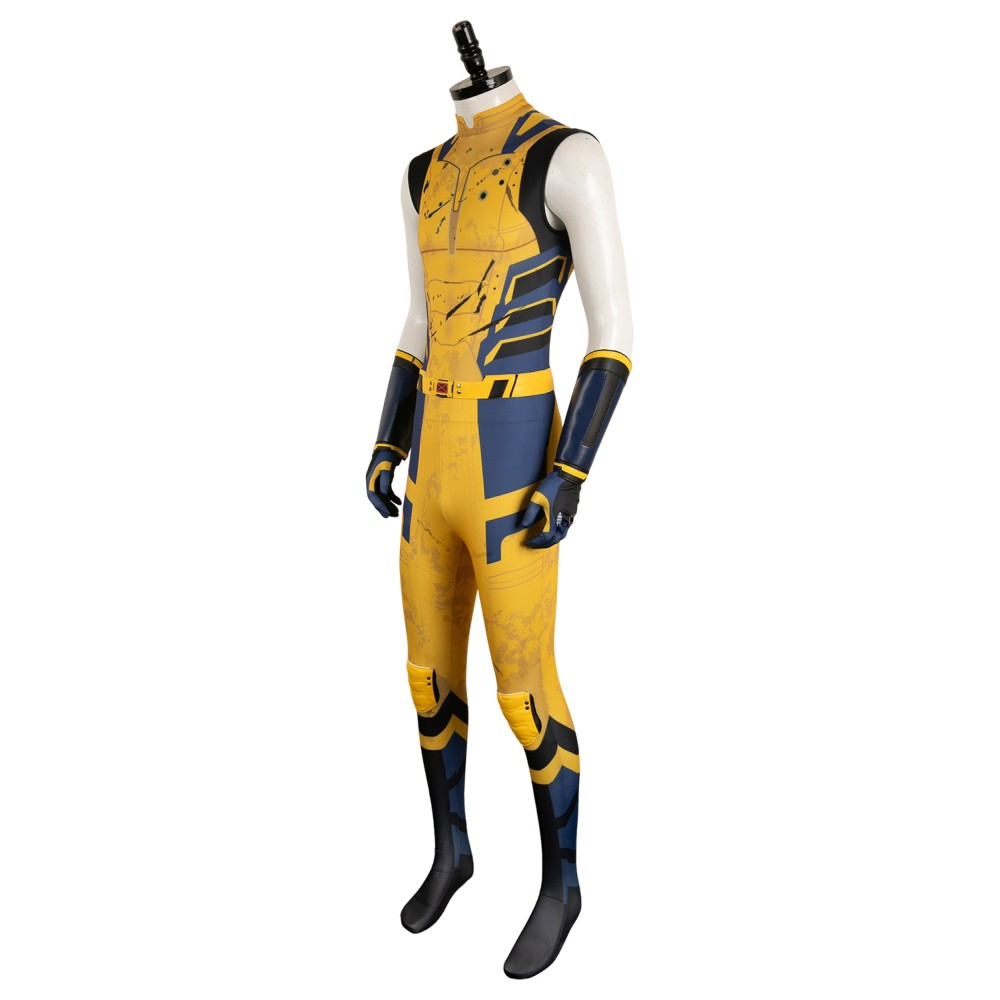 DP Logan Wolverine Sleeveless Jumpsuit Suit Cosplay Costume Halloween Carnival Outfit