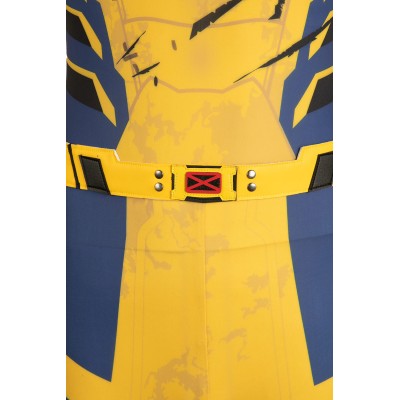 DP Logan Wolverine Sleeveless Jumpsuit Suit Cosplay Costume Halloween Carnival Outfit