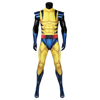DP 3 James Howlett / Logan Printed Jumpsuit Suit Cosplay Costume Halloween Carnival Outfit