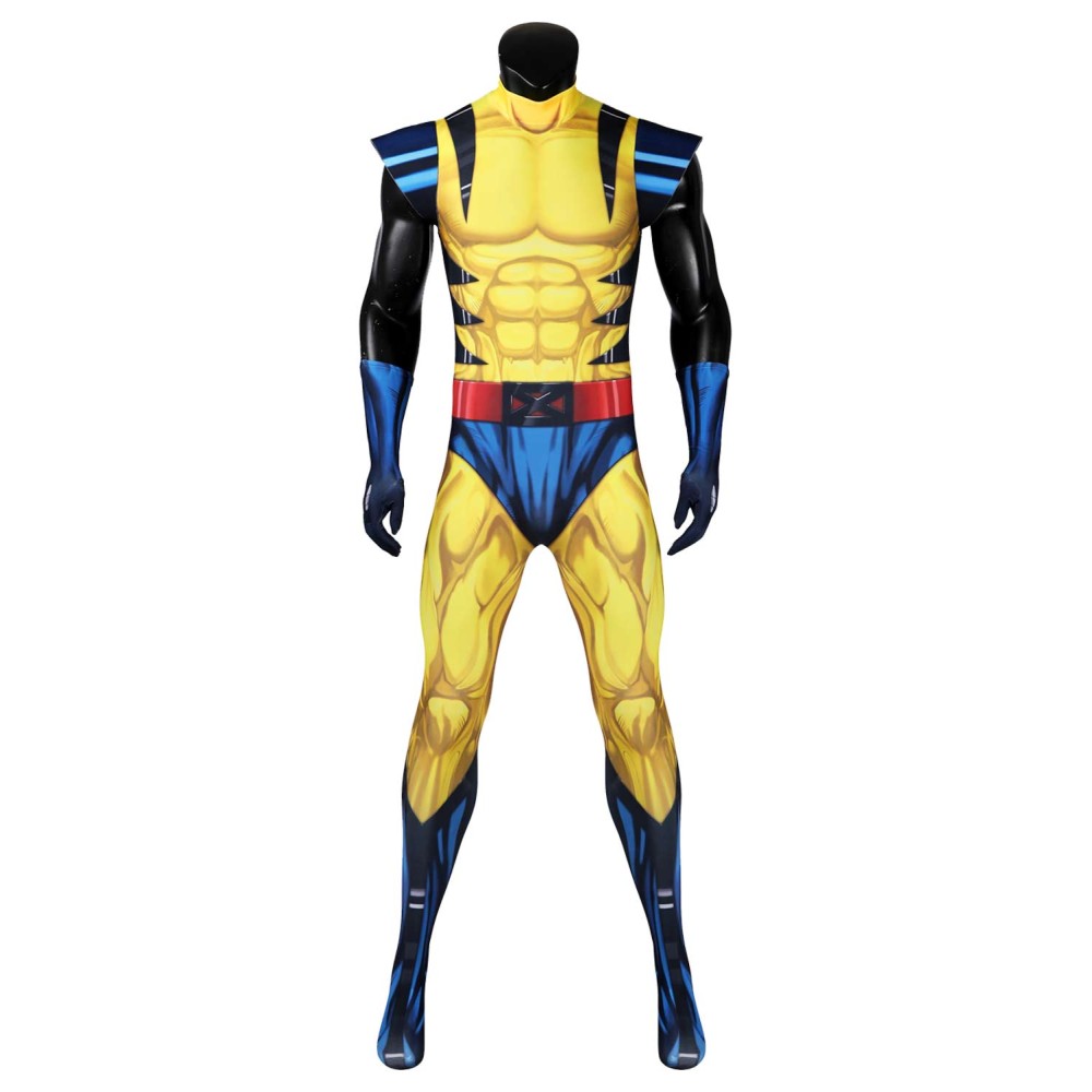 DP 3 James Howlett / Logan Printed Jumpsuit Suit Cosplay Costume Halloween Carnival Outfit