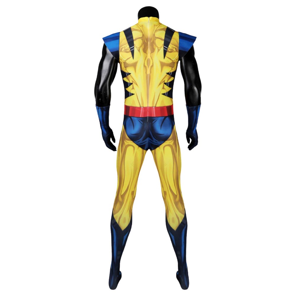 DP 3 James Howlett / Logan Printed Jumpsuit Suit Cosplay Costume Halloween Carnival Outfit