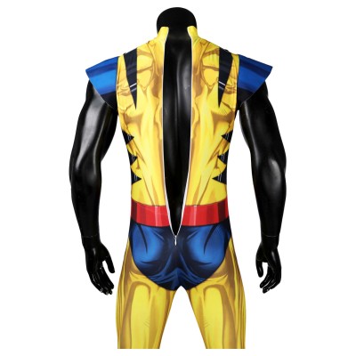 DP 3 James Howlett / Logan Printed Jumpsuit Suit Cosplay Costume Halloween Carnival Outfit