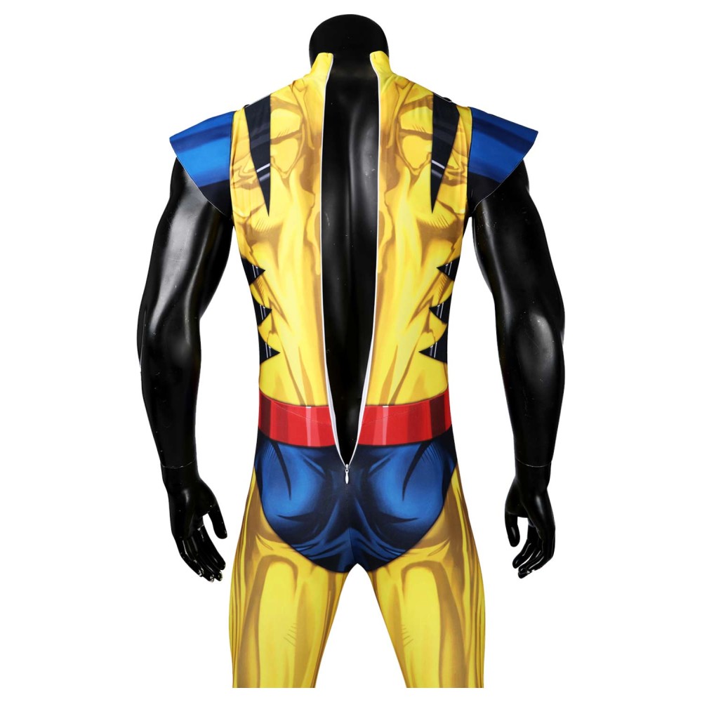 DP 3 James Howlett / Logan Printed Jumpsuit Suit Cosplay Costume Halloween Carnival Outfit