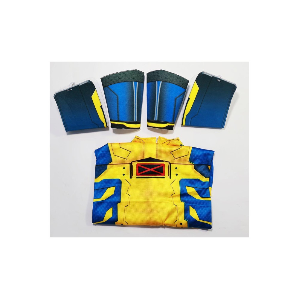 DP Logan Wolverine Kids Boys Jumpsuit Suit Cosplay Costume Halloween Carnival Outfit