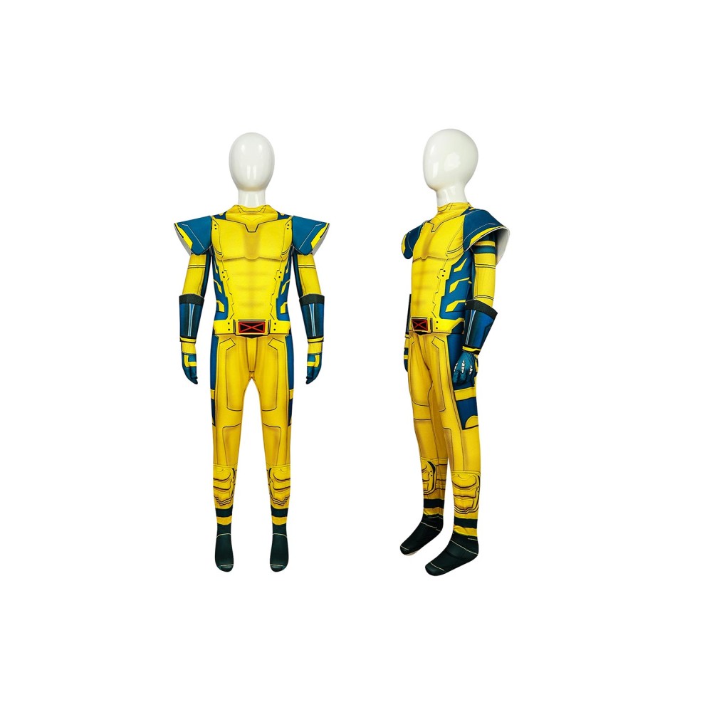 DP Logan Wolverine Kids Boys Jumpsuit Suit Cosplay Costume Halloween Carnival Outfit