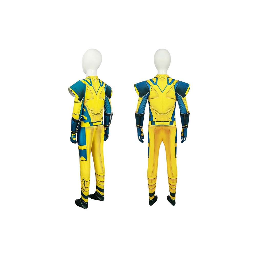 DP Logan Wolverine Kids Boys Jumpsuit Suit Cosplay Costume Halloween Carnival Outfit