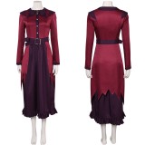 Deadlock Vindicta Red Dress Cosplay Costume Halloween Carnival Outfit