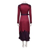 Deadlock Vindicta Red Dress Cosplay Costume Halloween Carnival Outfit