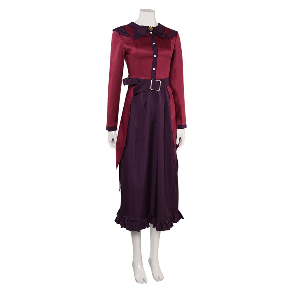 Deadlock Vindicta Red Dress Cosplay Costume Halloween Carnival Outfit