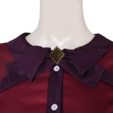 Deadlock Vindicta Red Dress Cosplay Costume Halloween Carnival Outfit