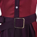 Deadlock Vindicta Red Dress Cosplay Costume Halloween Carnival Outfit