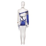 Dead or Alive Monika Women Blue Swimsuit Cosplay Costume Halloween Carnival Outfit