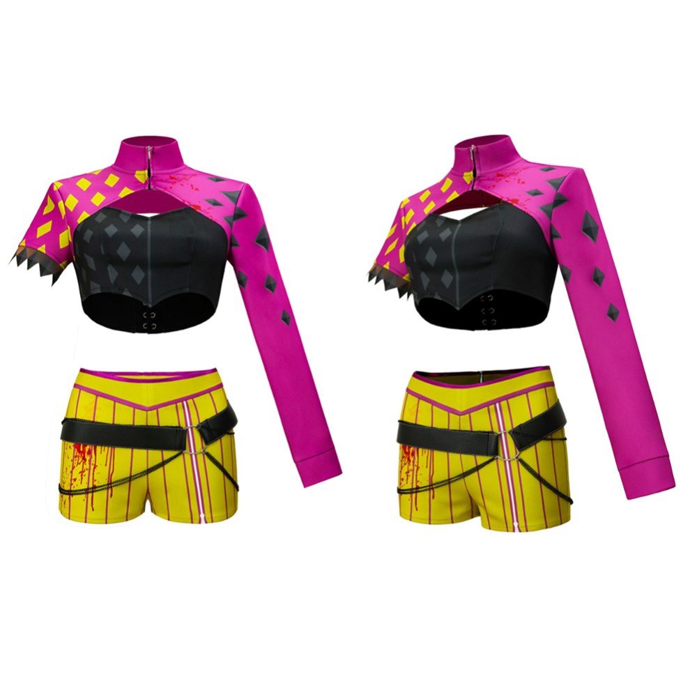 Dead by Daylight Mina Key Women Purple Cosplay Costume Halloween Carnival Outfit