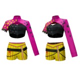 Dead by Daylight Mina Key Women Purple Cosplay Costume Halloween Carnival Outfit