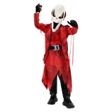 Dead by Daylight Ghost Face Kids Children Red Coat Mask Set Party Cosplay Costume Halloween Carnival