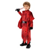 Dead by Daylight Ghost Face Kids Children Red Coat Mask Set Party Cosplay Costume Halloween Carnival