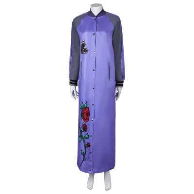 Dead Boy Detectives Crystal Palace Women Purple Long Jacket Suit Cosplay Costume Halloween Carnival Outfit