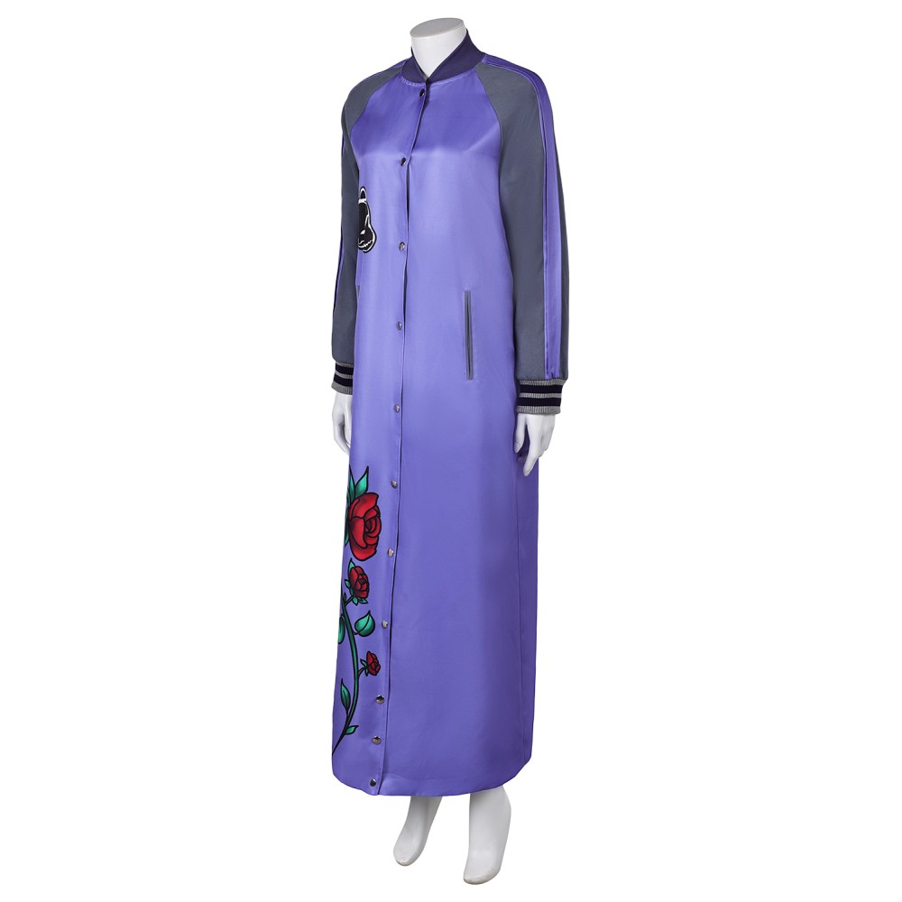 Dead Boy Detectives Crystal Palace Women Purple Long Jacket Suit Cosplay Costume Halloween Carnival Outfit