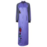 Dead Boy Detectives Crystal Palace Women Purple Long Jacket Suit Cosplay Costume Halloween Carnival Outfit