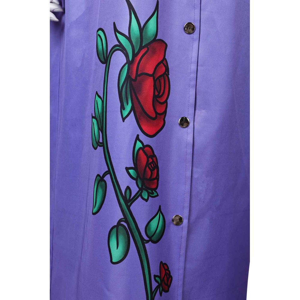 Dead Boy Detectives Crystal Palace Women Purple Long Jacket Suit Cosplay Costume Halloween Carnival Outfit