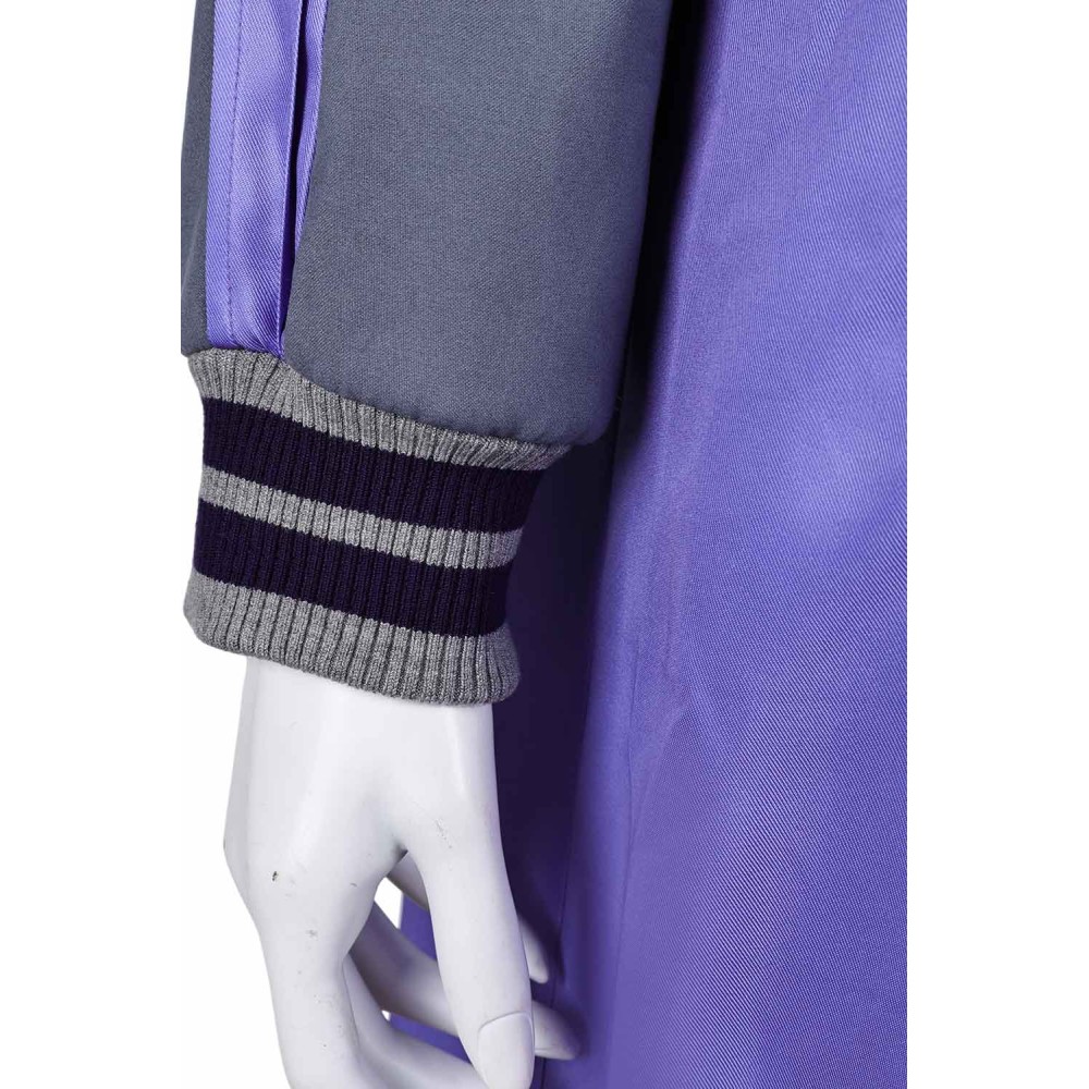 Dead Boy Detectives Crystal Palace Women Purple Long Jacket Suit Cosplay Costume Halloween Carnival Outfit