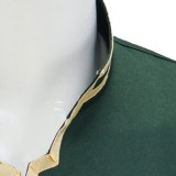 Dead Account Souji Enishiro Dark Green Cosplay Costume Halloween Carnival Outfit