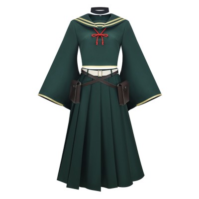 Dead Account Kiyomi Urusugawa Green School Uniform Cosplay Costume Halloween Carnival Outfit