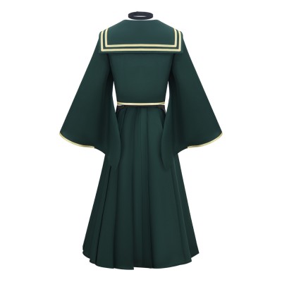 Dead Account Kiyomi Urusugawa Green School Uniform Cosplay Costume Halloween Carnival Outfit