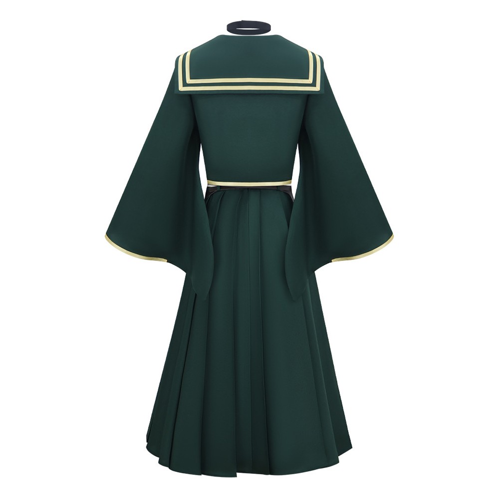 Dead Account Kiyomi Urusugawa Green School Uniform Cosplay Costume Halloween Carnival Outfit