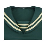 Dead Account Kiyomi Urusugawa Green School Uniform Cosplay Costume Halloween Carnival Outfit