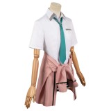 Days with My Stepsister Saki Ayase Pink Uniform Set Suit Cosplay Costume Halloween Carnival Outfit