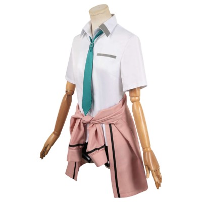 Days with My Stepsister Saki Ayase Pink Uniform Set Suit Cosplay Costume Halloween Carnival Outfit