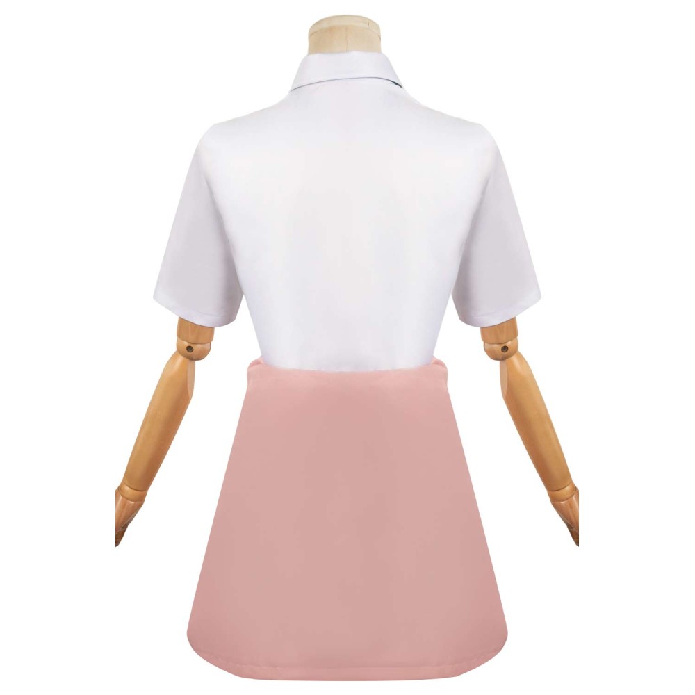 Days with My Stepsister Saki Ayase Pink Uniform Set Suit Cosplay Costume Halloween Carnival Outfit