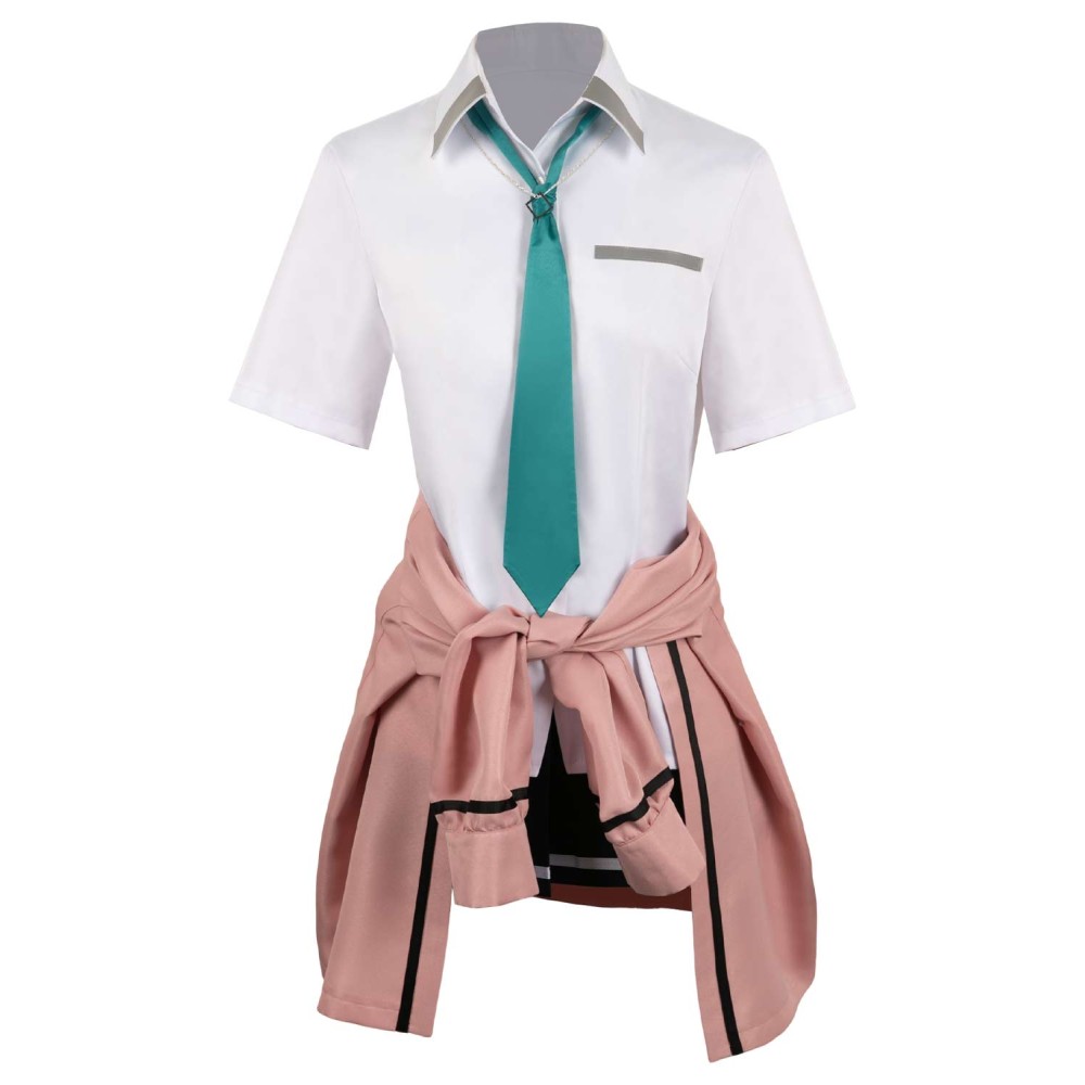 Days with My Stepsister Saki Ayase Pink Uniform Set Suit Cosplay Costume Halloween Carnival Outfit