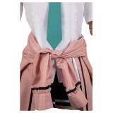 Days with My Stepsister Saki Ayase Pink Uniform Set Suit Cosplay Costume Halloween Carnival Outfit