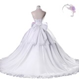 DATE A LIVE Tokisaki Kurumi Women White Wedding Dress Cosplay Costume Halloween Carnival Outfit