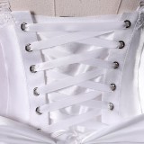 DATE A LIVE Tokisaki Kurumi Women White Wedding Dress Cosplay Costume Halloween Carnival Outfit