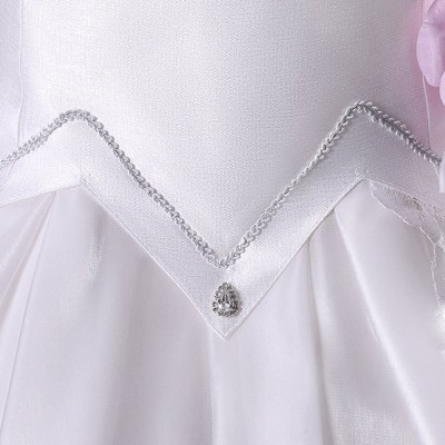 DATE A LIVE Tokisaki Kurumi Women White Wedding Dress Cosplay Costume Halloween Carnival Outfit