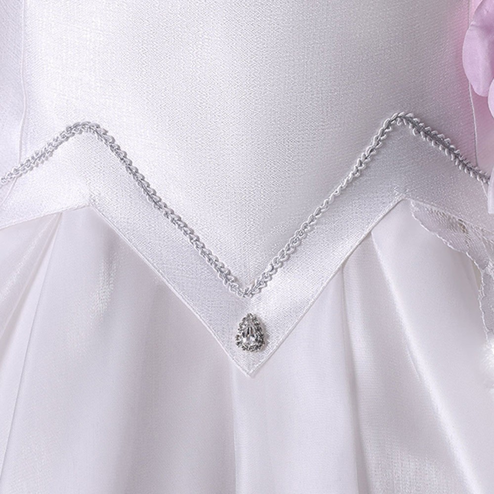 DATE A LIVE Tokisaki Kurumi Women White Wedding Dress Cosplay Costume Halloween Carnival Outfit