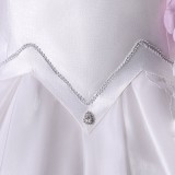 DATE A LIVE Tokisaki Kurumi Women White Wedding Dress Cosplay Costume Halloween Carnival Outfit