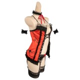 Date A Live Kurumi Tokisaki Sexy Red Set Suit Cosplay Costume Halloween Carnival Outfit