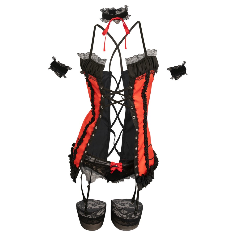 Date A Live Kurumi Tokisaki Sexy Red Set Suit Cosplay Costume Halloween Carnival Outfit