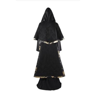 Dark Souls Fire Keeper Women Black Cosplay Costume Halloween Carnival Outfit