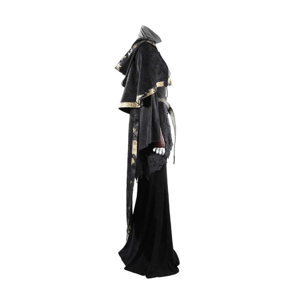 Dark Souls Fire Keeper Women Black Cosplay Costume Halloween Carnival Outfit