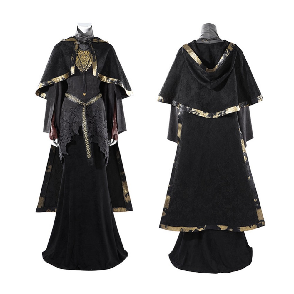 Dark Souls Fire Keeper Women Black Cosplay Costume Halloween Carnival Outfit