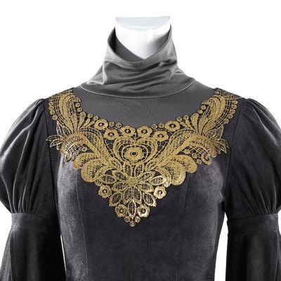 Dark Souls Fire Keeper Women Black Cosplay Costume Halloween Carnival Outfit