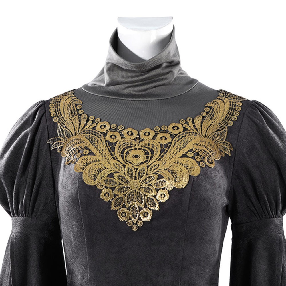 Dark Souls Fire Keeper Women Black Cosplay Costume Halloween Carnival Outfit