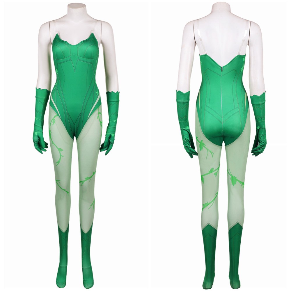 Dark Legion Poison Ivy Women Jumpsuit Party Cosplay Costume Halloween Carnival