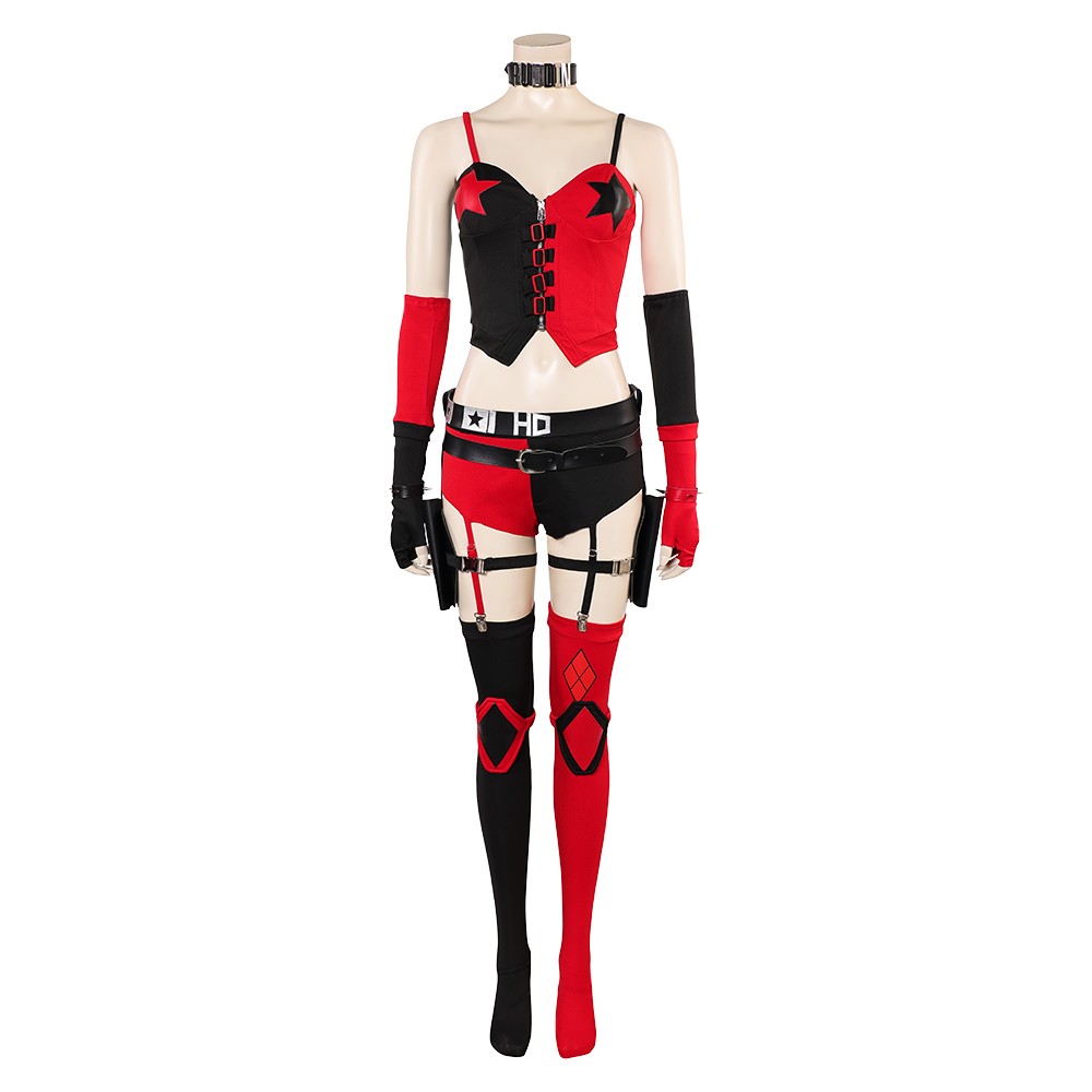 Dark Legion Harley Quinn Fullset Cosplay Costume Halloween Carnival Outfit
